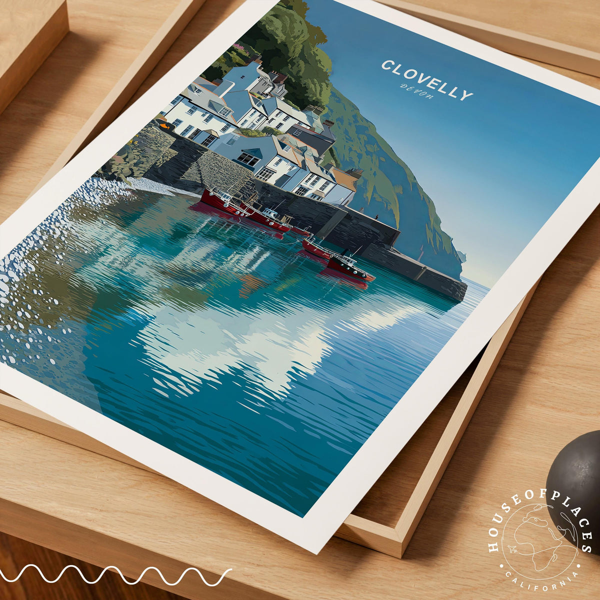 Clovelly travel poster – view 4