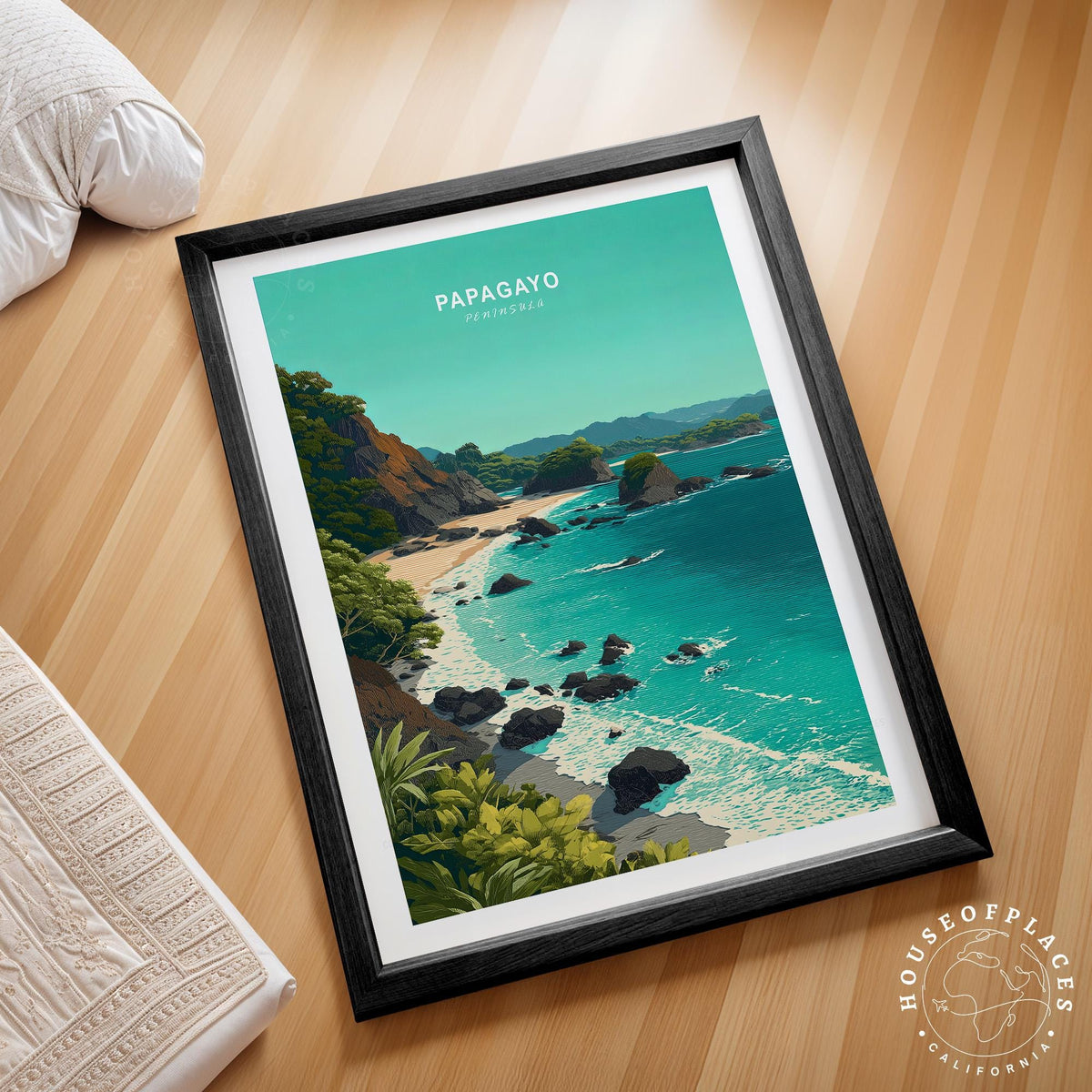 Papagayo Peninsula travel poster – view 2