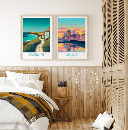 Cadgwith travel poster – view 6