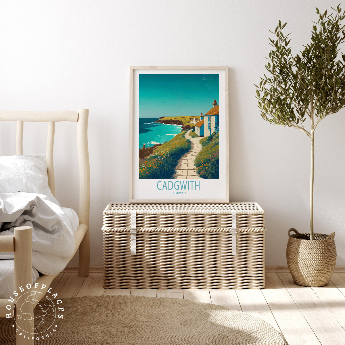 Cadgwith travel poster – view 3