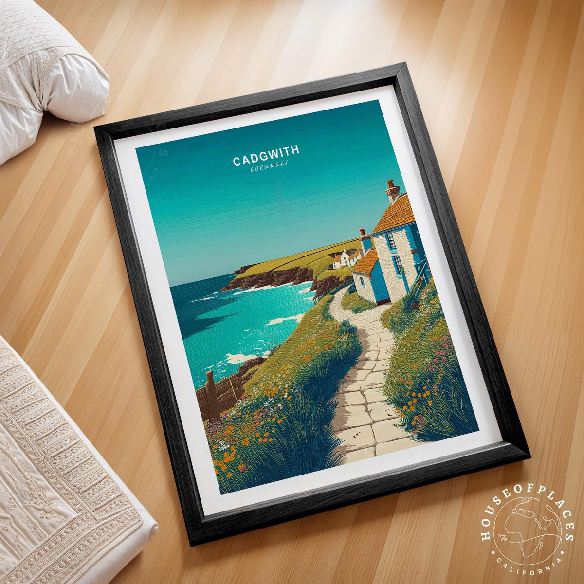 Cadgwith travel poster – view 2