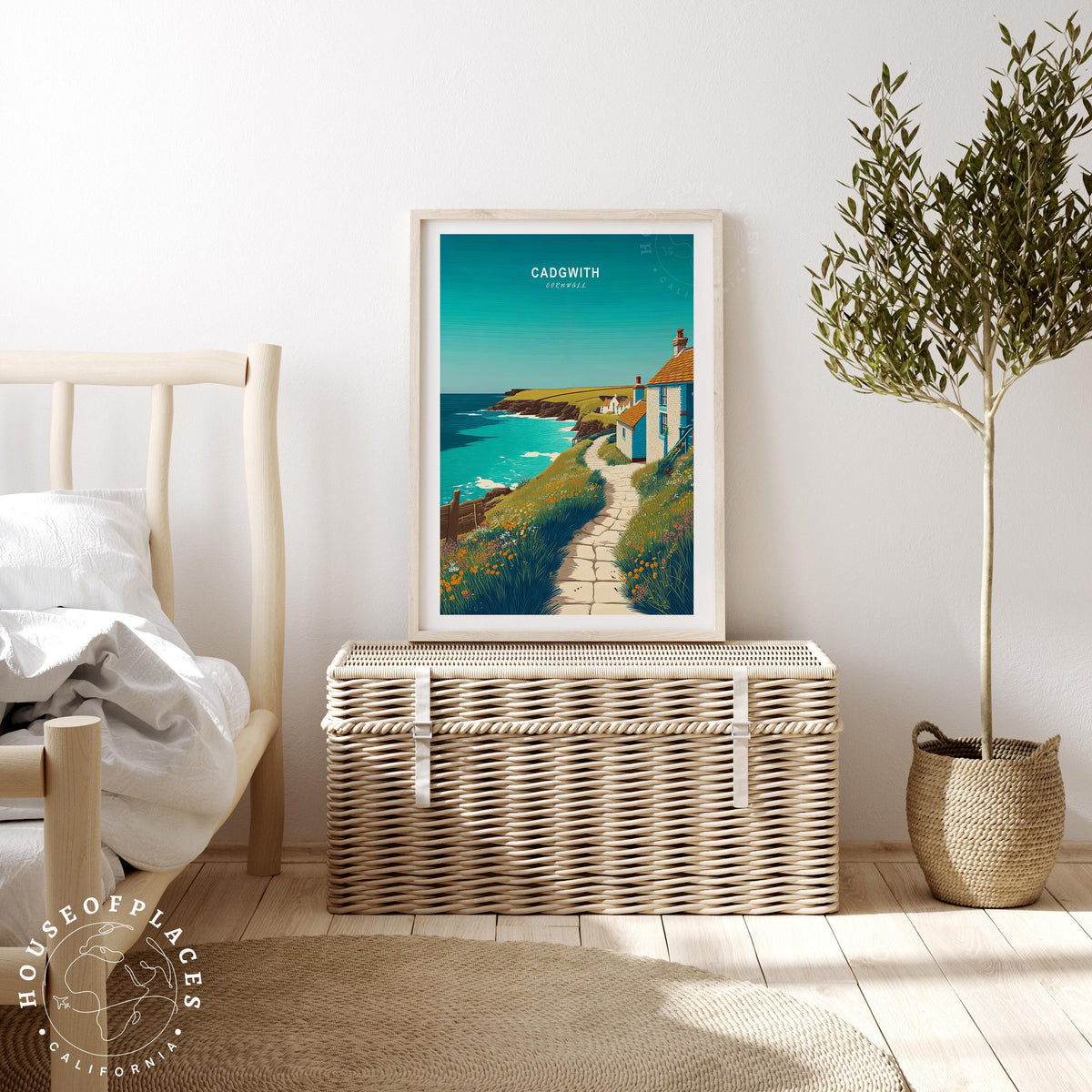 Cadgwith travel poster – view 3