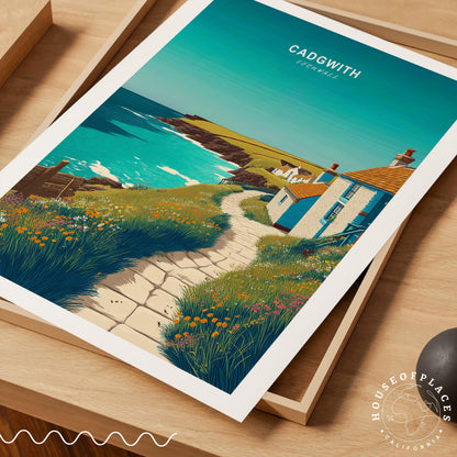 Cadgwith travel poster – view 4