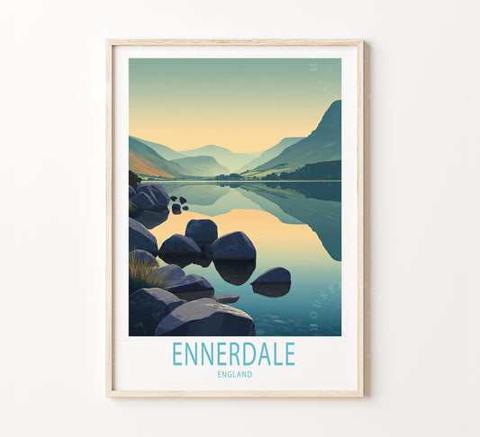 Ennerdale Travel Poster – United Kingdom Wall Art Print