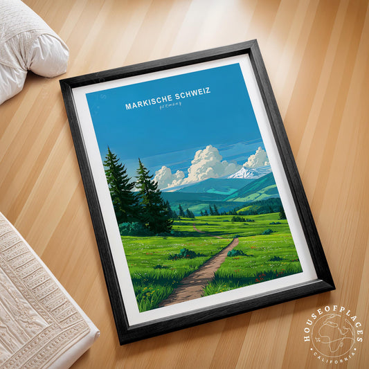Markische Schweiz travel poster – view 2