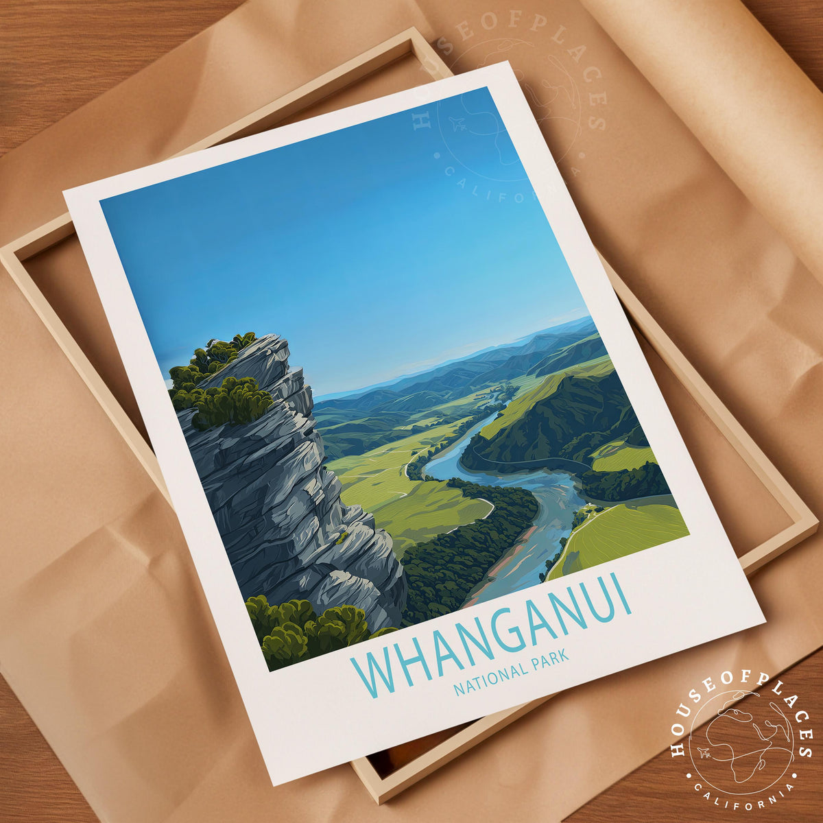 Whanganui National Park travel poster – view 10
