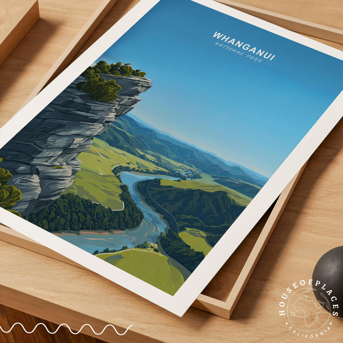 Whanganui National Park travel poster – view 4