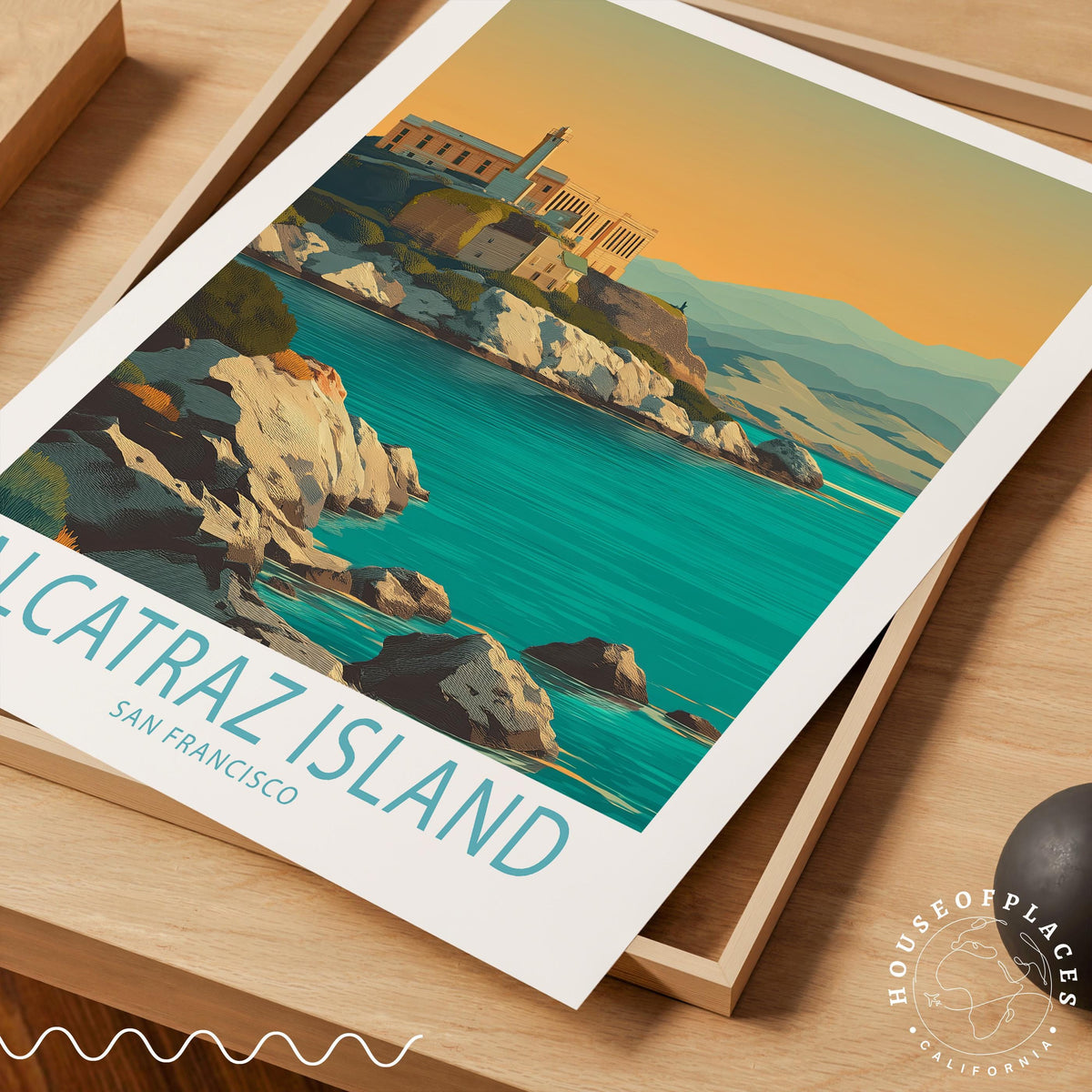Alcatraz Island San Francisco travel poster – view 4