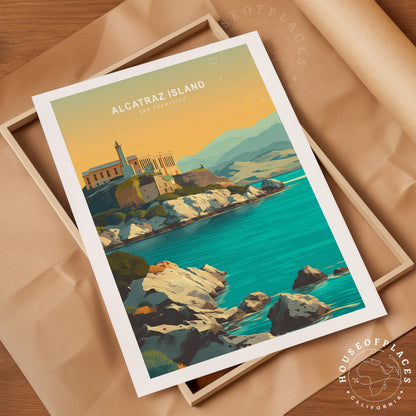 Alcatraz Island San Francisco travel poster – view 10