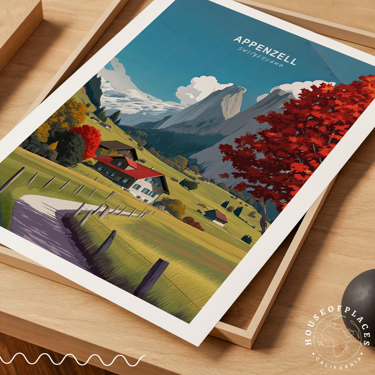 Appenzell travel poster – view 4
