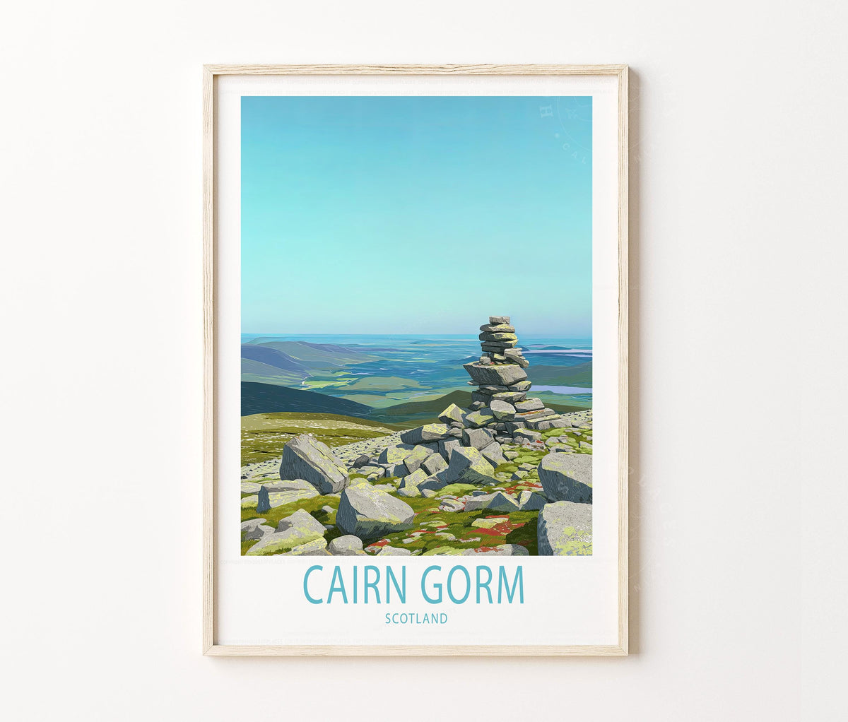 Cairn Gorm Travel Poster – United Kingdom Wall Art Print