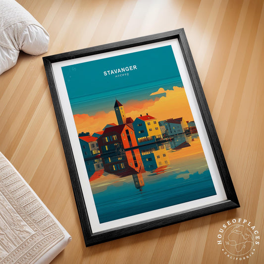 Stavanger travel poster – view 2