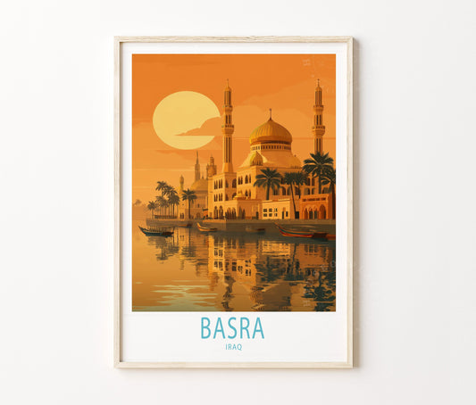 Basra Travel Poster – Iraq Wall Art Print