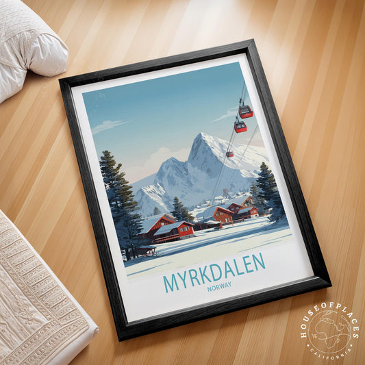 Myrkdalen travel poster – view 2