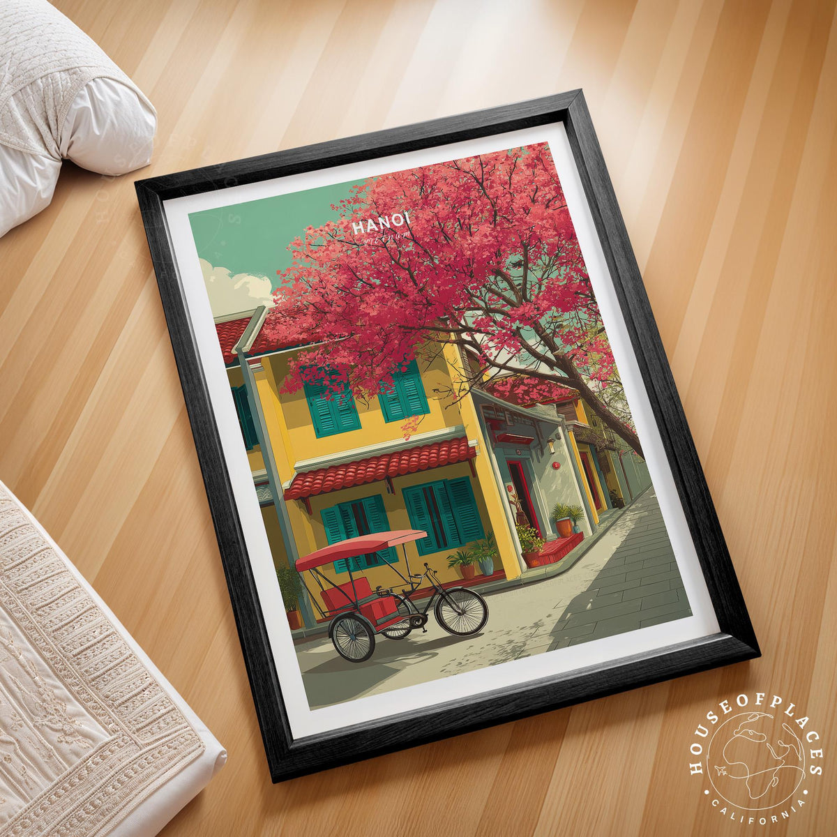 Hanoi travel poster – view 2