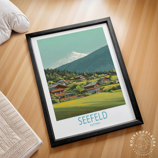 Seefeld travel poster – view 2