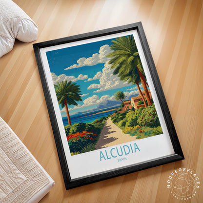 Alcúdia Majorca travel poster – view 2