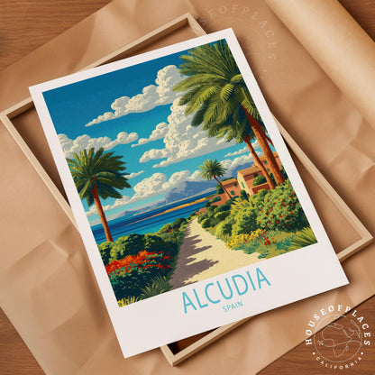 Alcúdia Majorca travel poster – view 4