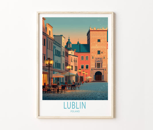 Lublin Travel Poster – Poland Wall Art Print