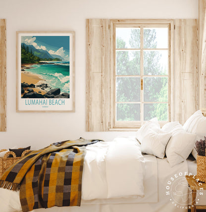 Lumaha'i Beach travel poster – view 6