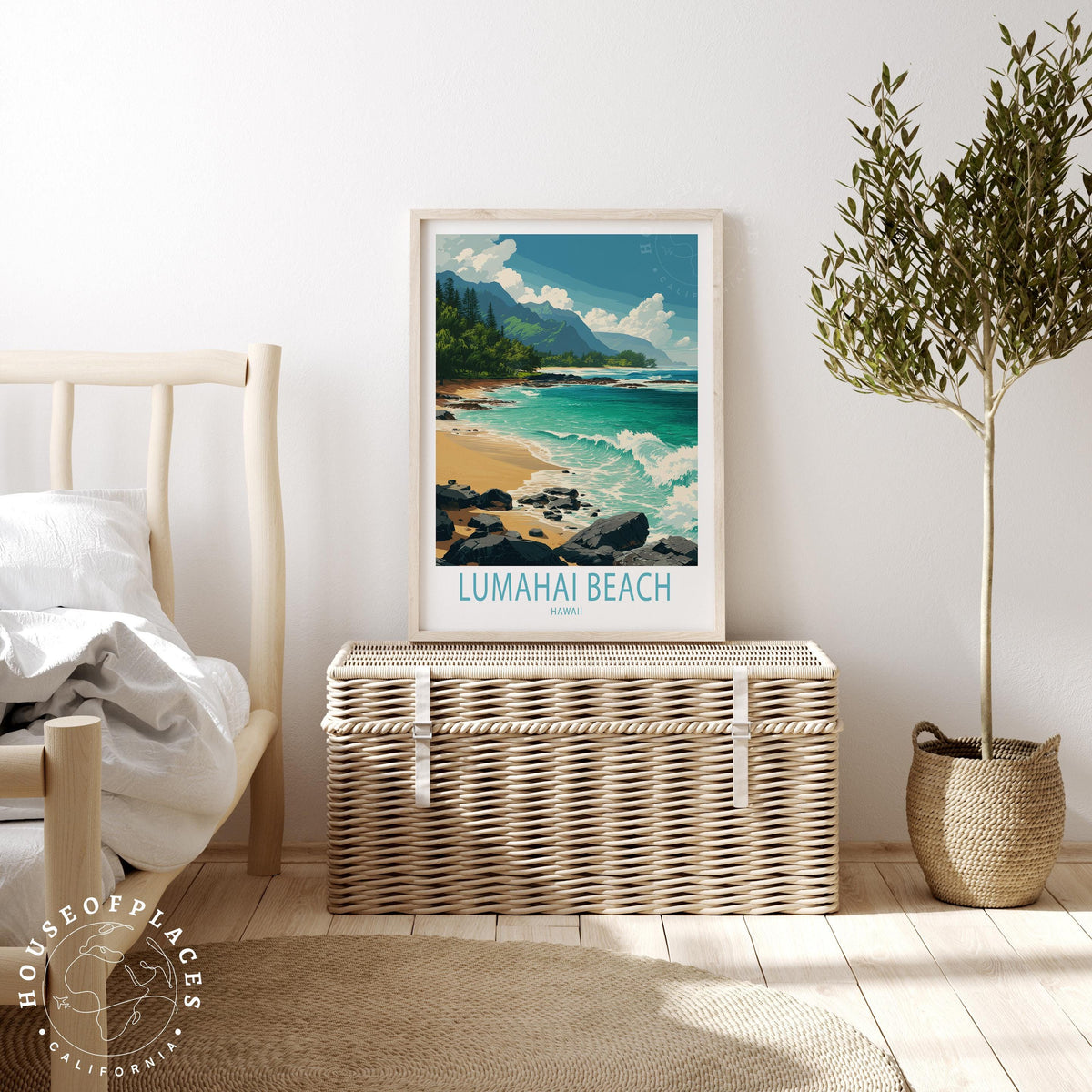 Lumaha'i Beach travel poster – view 3