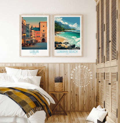 Lumaha'i Beach travel poster – view 9