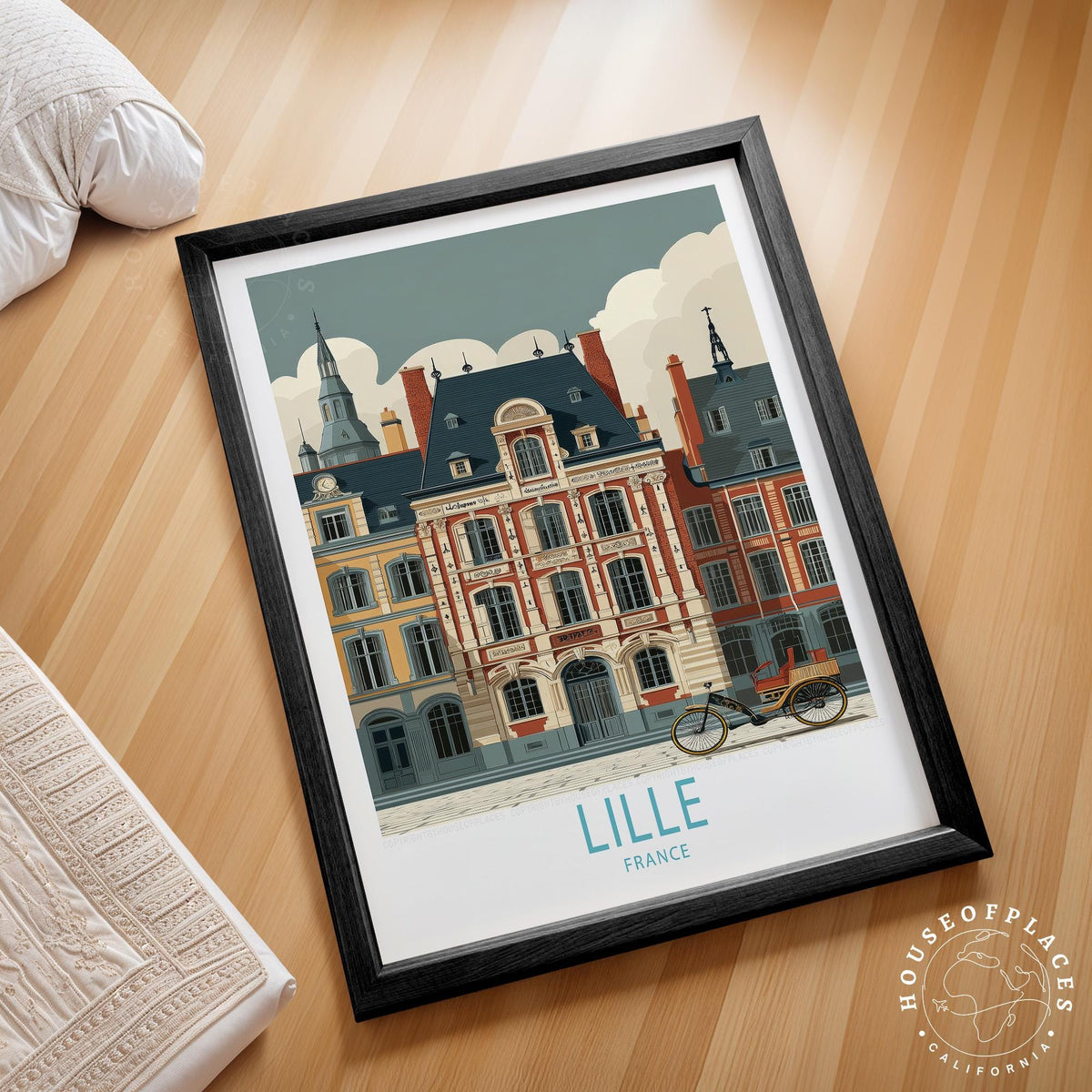 Lille travel poster – view 2