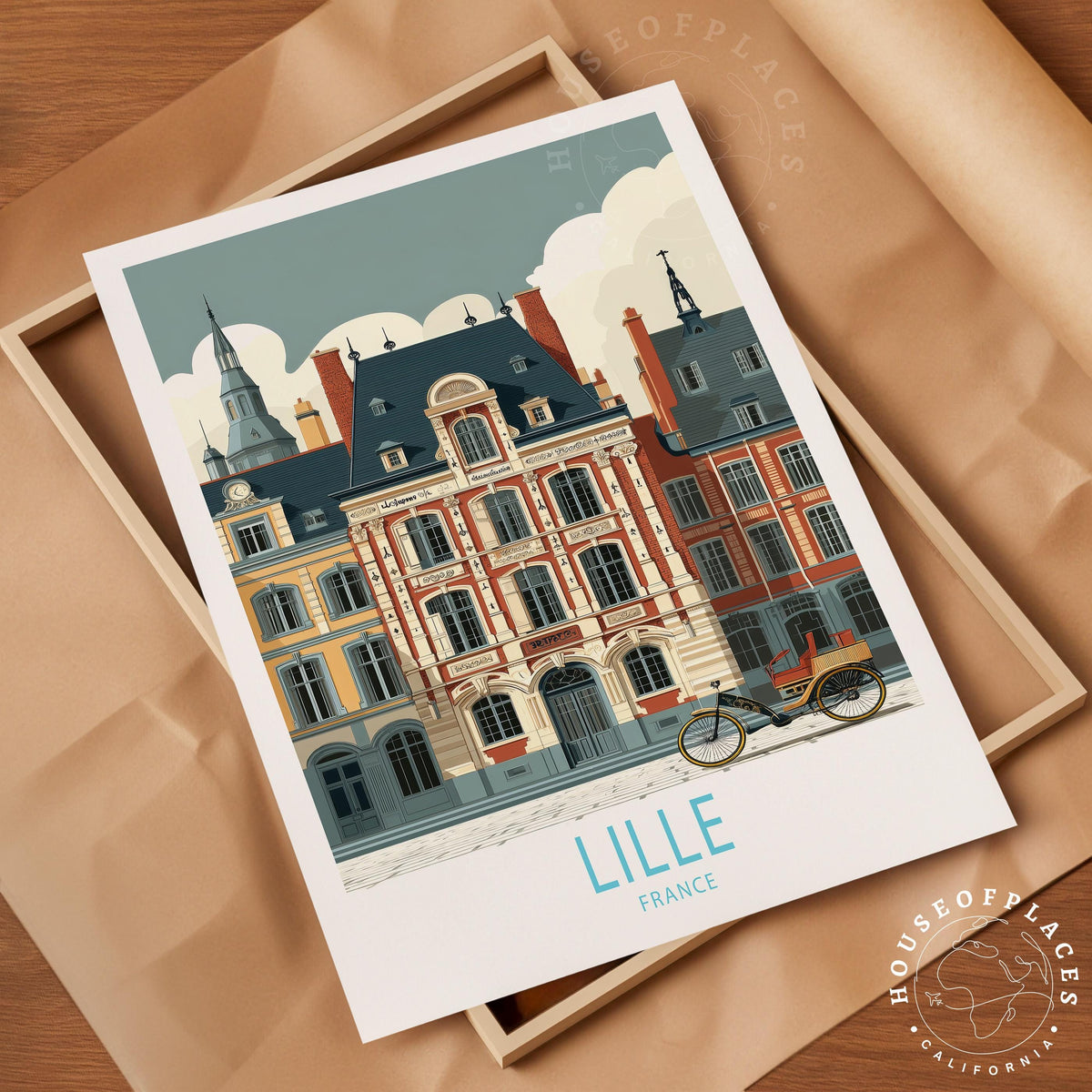 Lille travel poster – view 4