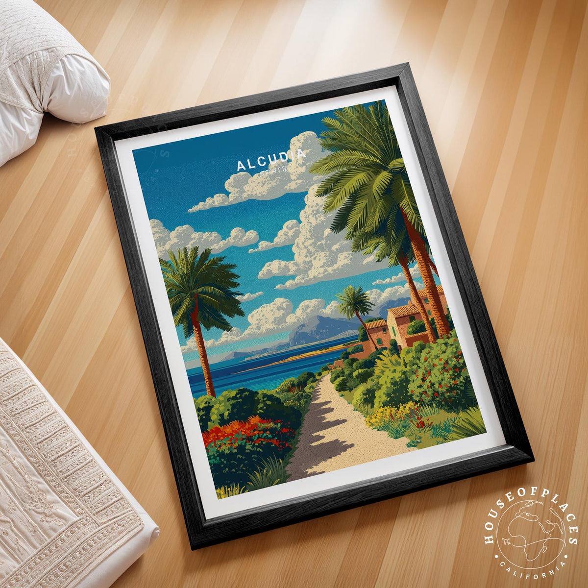 Alcúdia Majorca travel poster – view 2