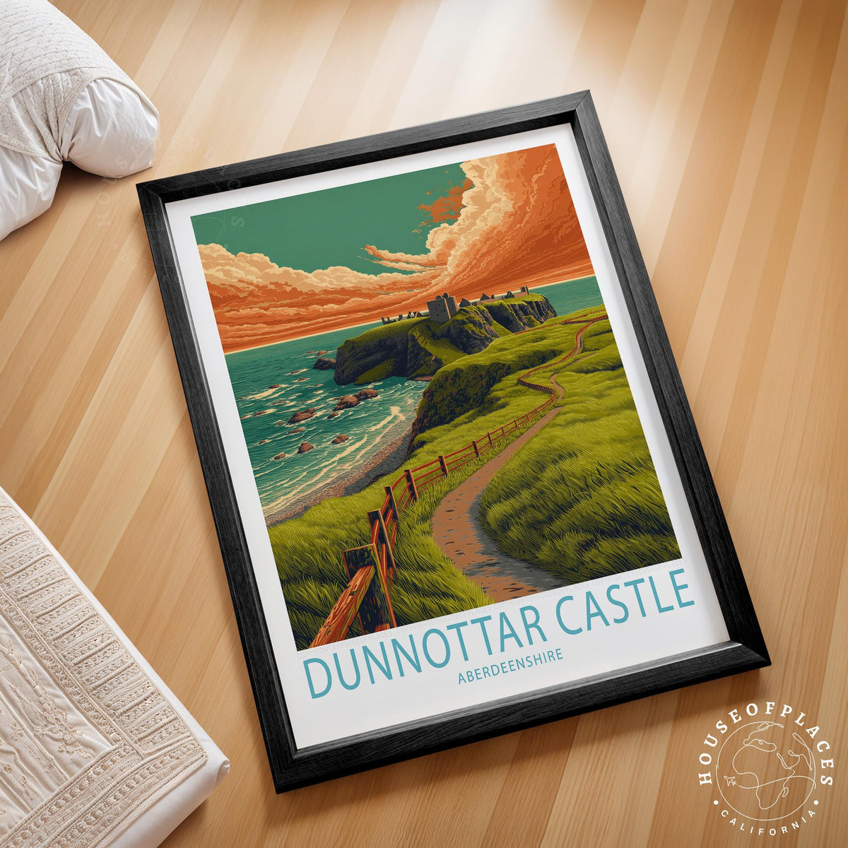 Dunnottar Castle travel poster – view 2