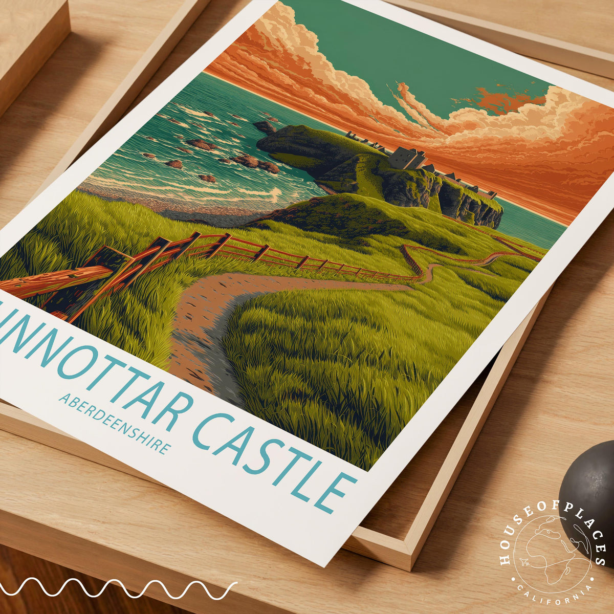 Dunnottar Castle travel poster – view 7
