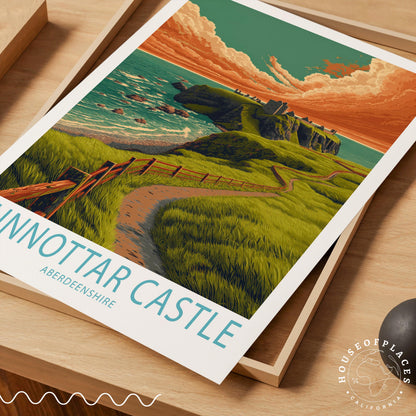 Dunnottar Castle travel poster – view 7