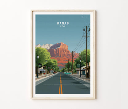 Kanab Travel Poster – Utah Wall Art Print