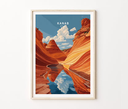 Kanab Travel Poster – Utah Wall Art Print