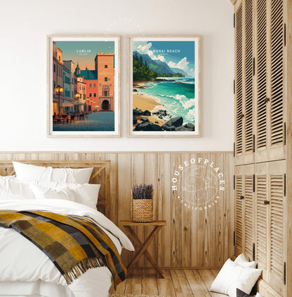 Lumaha'i Beach travel poster – view 9