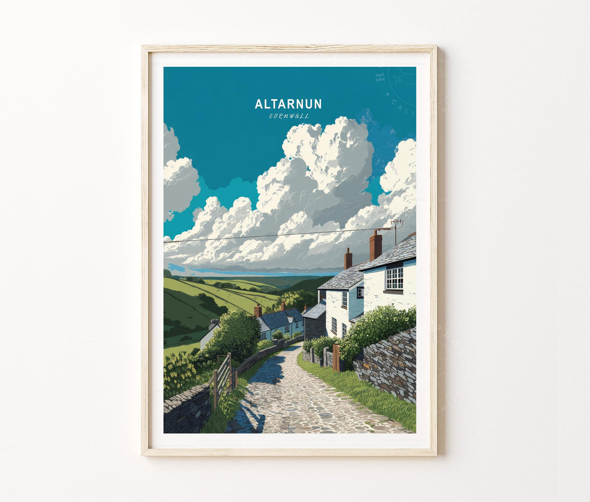 Altarnun Travel Poster – United Kingdom Wall Art Print