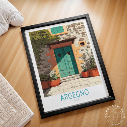 Argegno travel poster – view 2