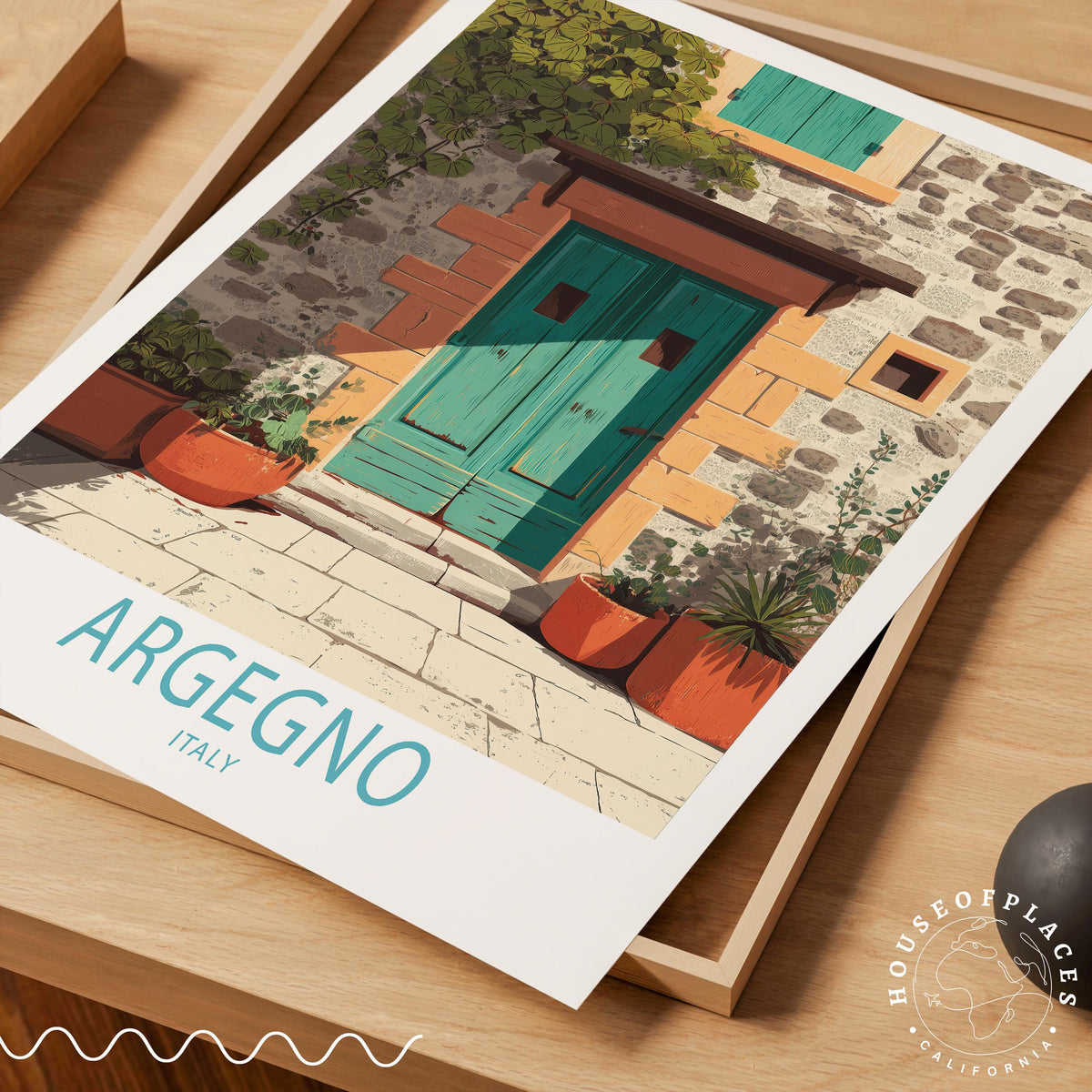 Argegno travel poster – view 7