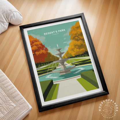 Regent's Park travel poster – view 2