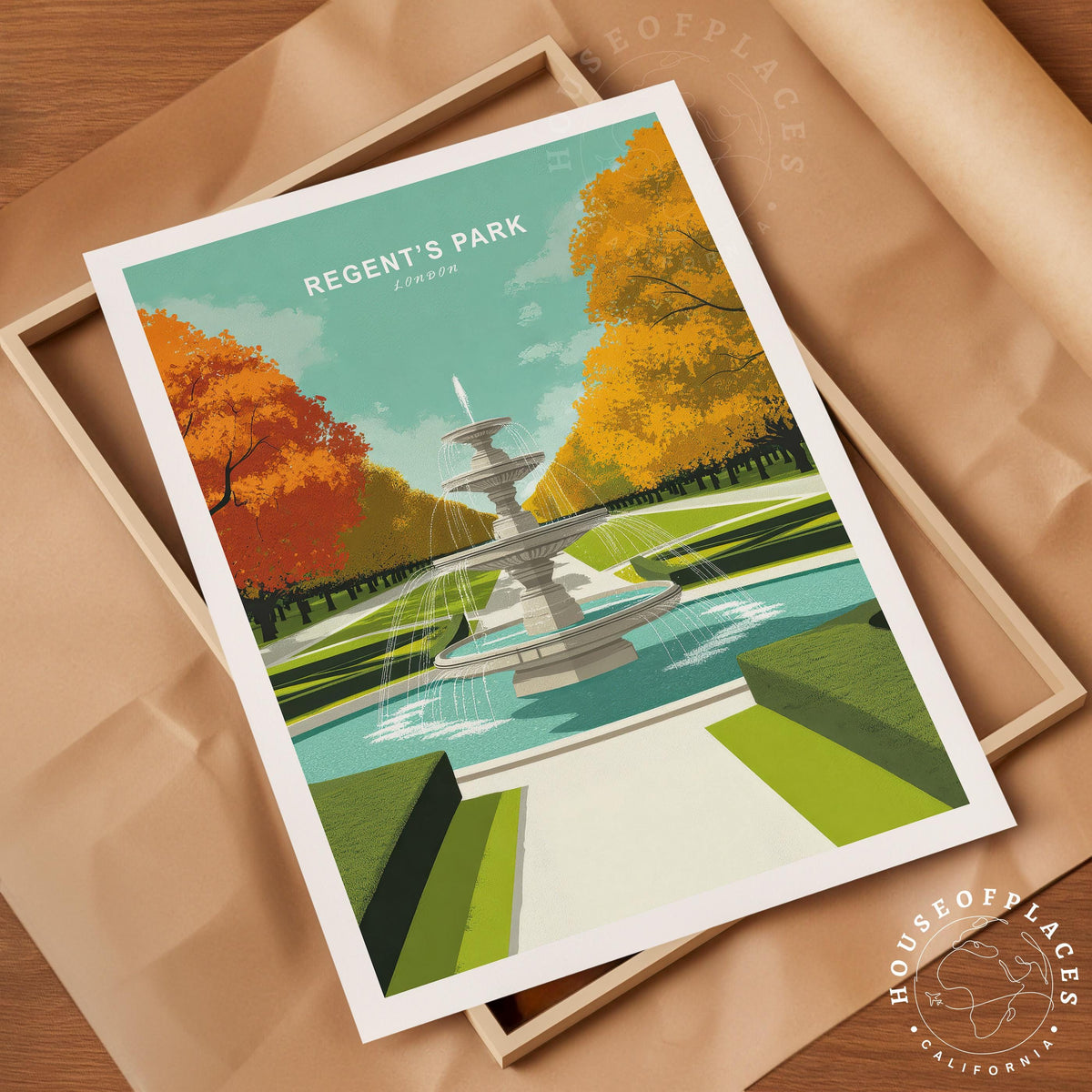 Regent's Park travel poster – view 4