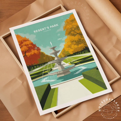 Regent's Park travel poster – view 4