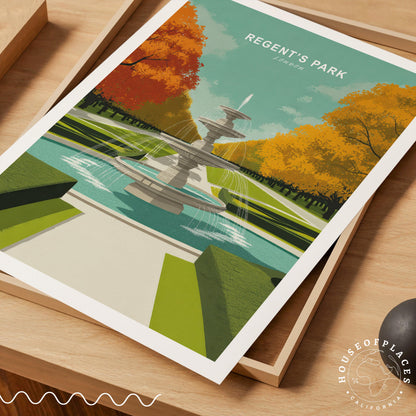 Regent's Park travel poster – view 7