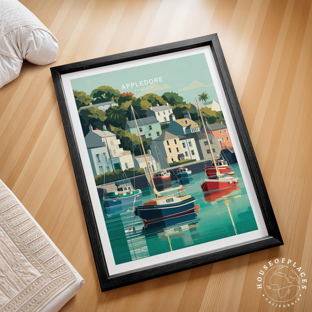 Appledore travel poster – view 2