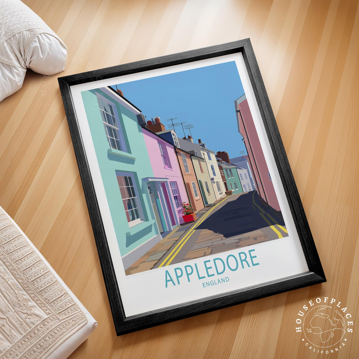 Appledore travel poster – view 2