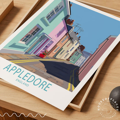 Appledore travel poster – view 7