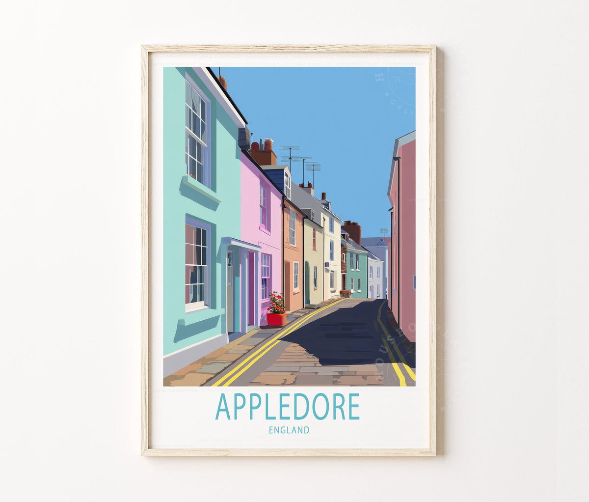 Appledore Travel Poster – United Kingdom Wall Art Print