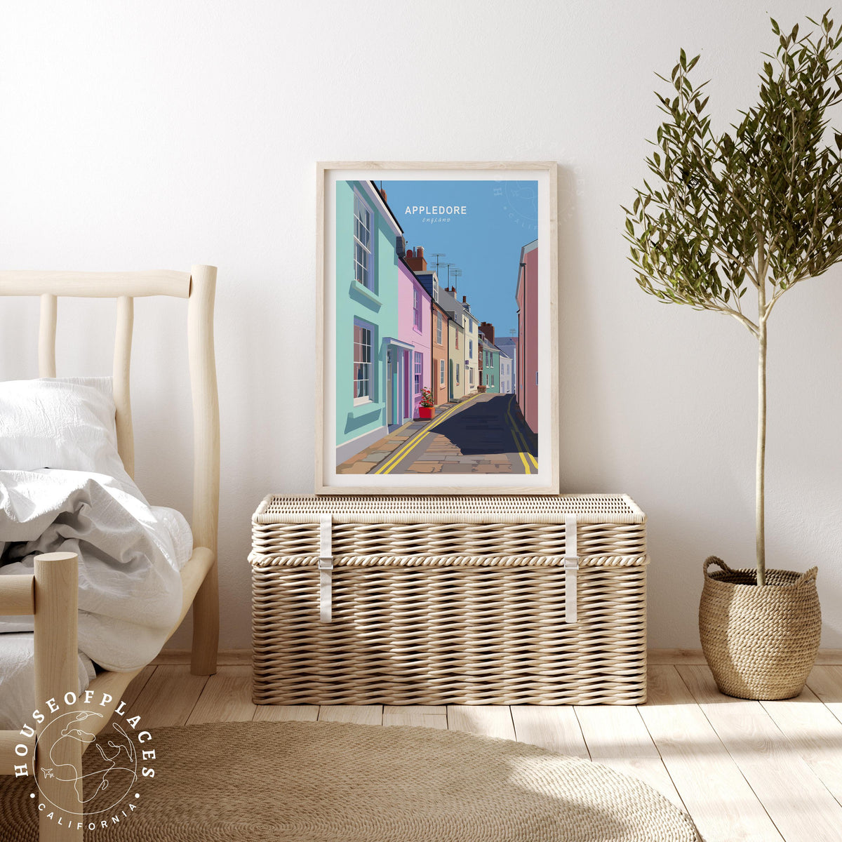 Appledore travel poster – view 3