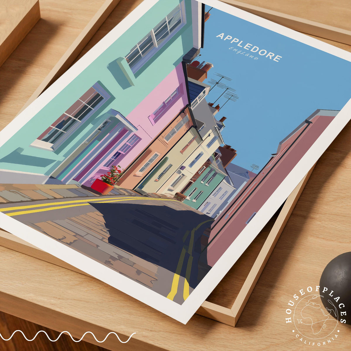 Appledore travel poster – view 7