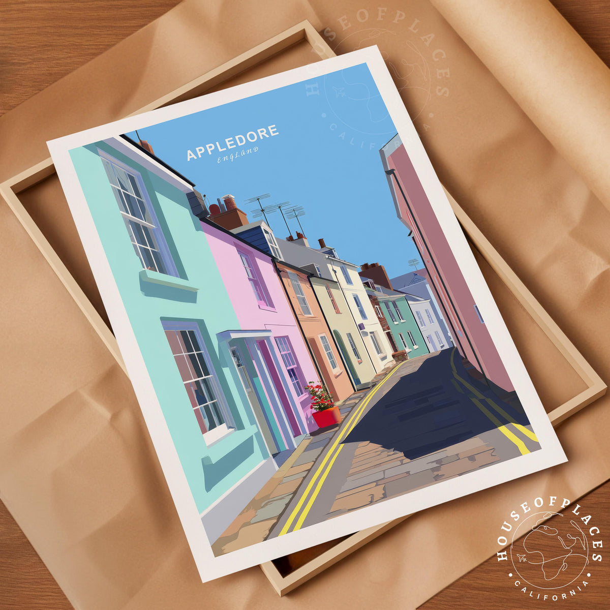 Appledore travel poster – view 4
