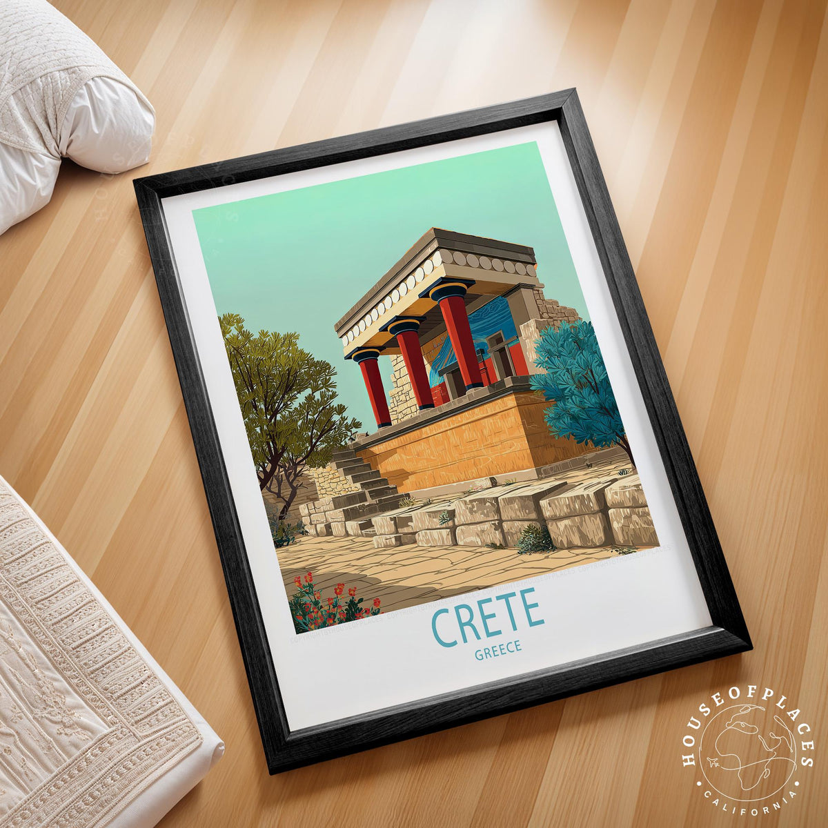 Crete travel poster – view 2
